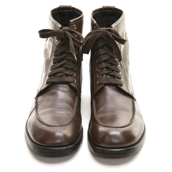 Men Bloomingdales Brown Leather Lace Up Ankle Boot 11 M main image 7
